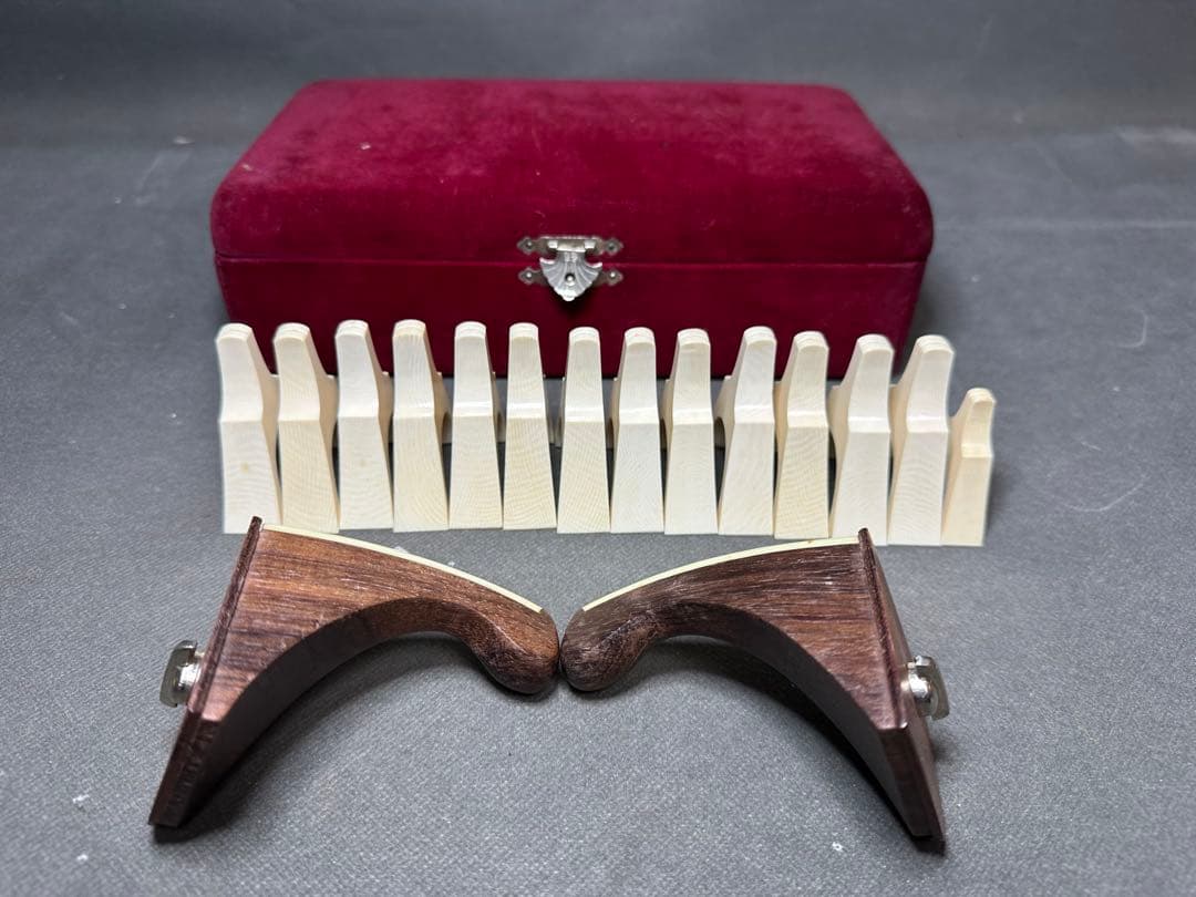 琴柱 筝柱 天然素材 14個セット 和楽器御琴箱付 和琴 琴用