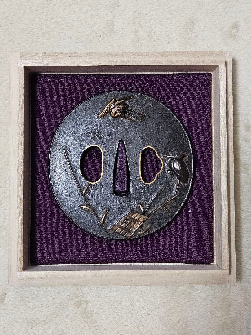 無銘　鷺図　鍔 無銘 鷺図 鍔 【公式通販】