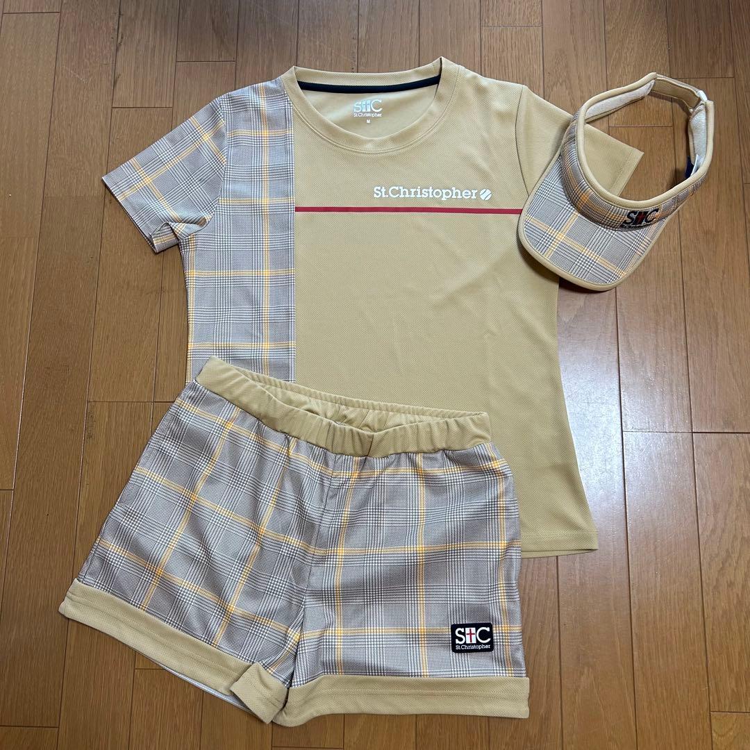 セントクリストファー　テニスウェア上下セット＆バイザー セントクリストファー テニスウェア上下セット＆バイザー テニス