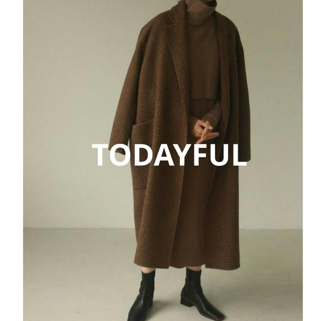 TODAYFUL オーバーチェックコート　36サイズ TODAYFUL（トゥデイフル）の「オーバーチェックコート（チェスター