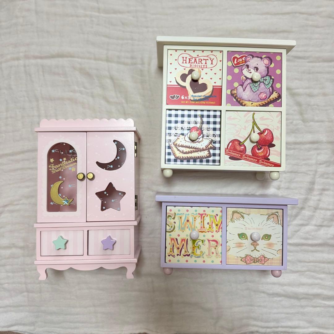 SWIMMER 小物入れ アクセサリーケース 3点セット 楽天市場】【スイマー】組み立て収納チェスト【SWIMMER】PTSM-51-53