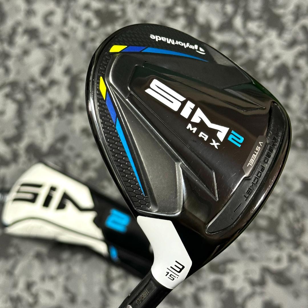 テーラーメイド／SIM2MAX 3番ウッド／15°／TOUR AD VF-6 S