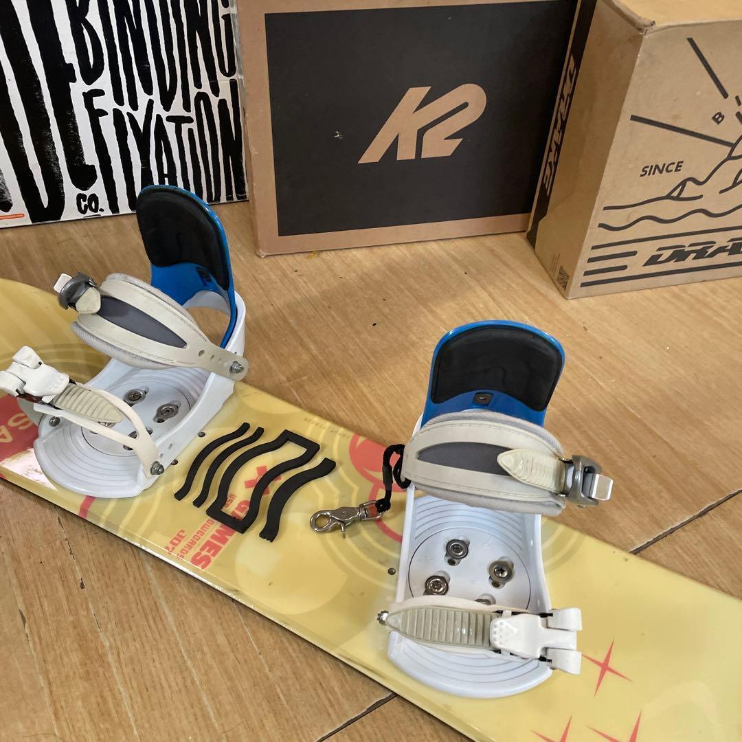 XGAME×FELICE キッズスノーボード バイン付4点セット 108㎝ - メルカリ