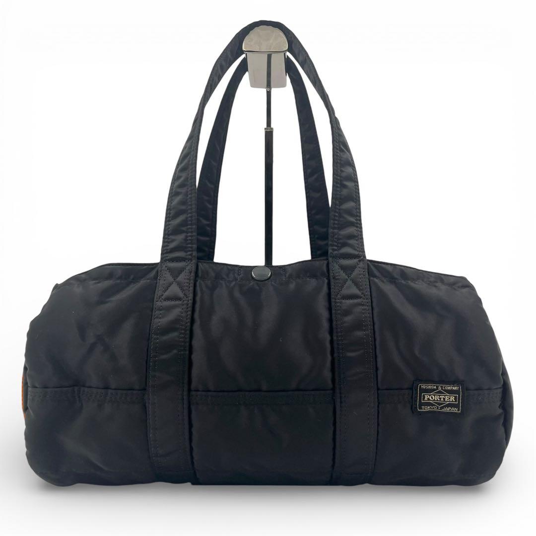 極美品】 ポーター タンカー ボストンバッグ ミニ ブラック ナイロン