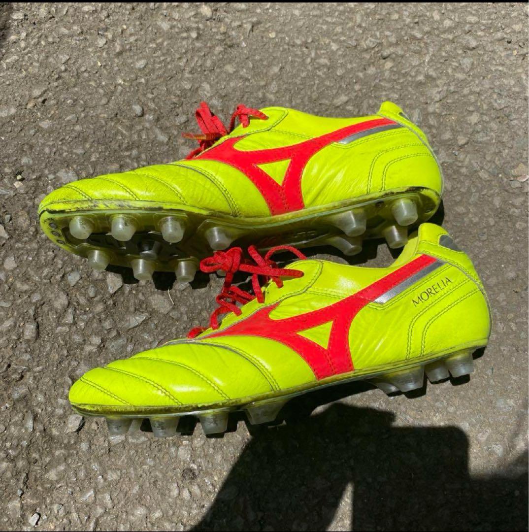 限定カラー ミズノ モレリア2 japan イエロー×レッド 27cm MIZUNO ミズノ モレリア II JAPAN(イエロー×レッド) P1GA240145