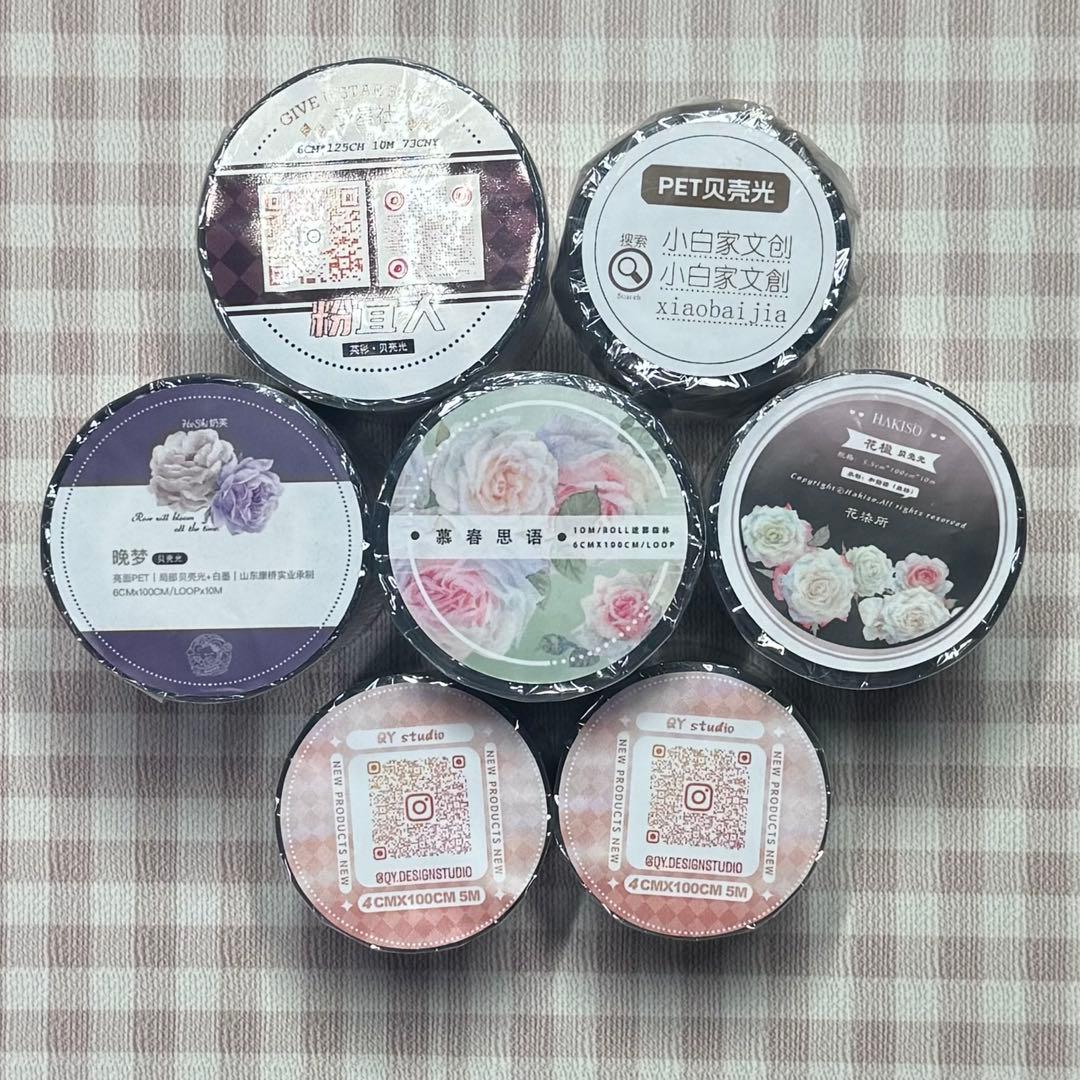 お花系 海外マステ まとめ売り 7巻 - メルカリ