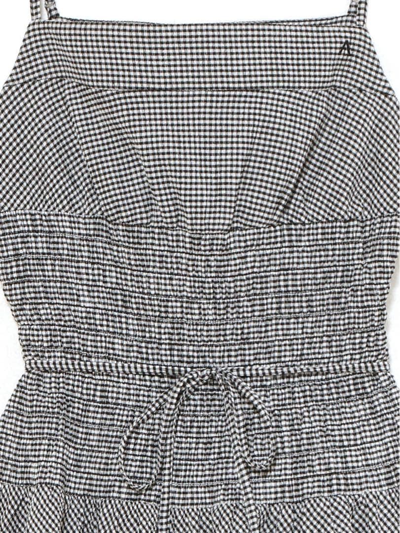 ANDMARY Betty shirring mini dress ブラック 買う