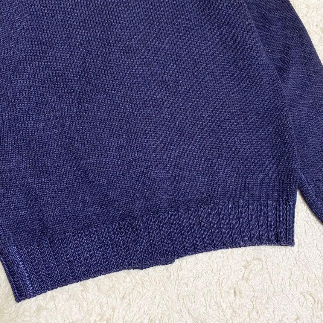 美品✨ BAFY ドライバーズニット イタリア製 スタンドカラー ネイビー