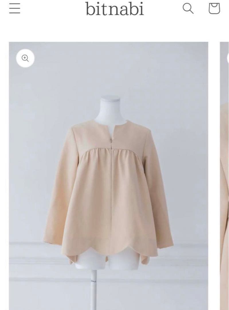 bitnabi 美人トップス クッキーベージュ Lサイズ 最終価格