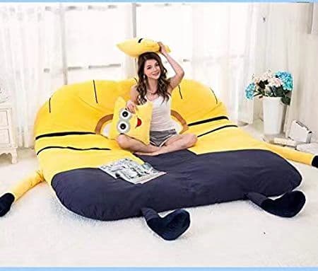 ミニオンお勧めダブル折りたたみベッド 寝袋 可愛デザイン ふわふわ マットレス Amazon｜Dremdo 日本製 折りたたみマットレス ダブル 布団 フロア