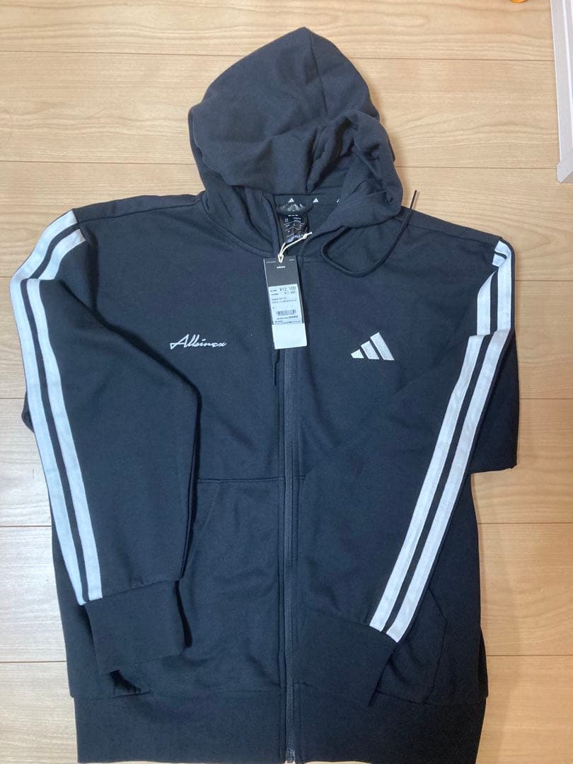 ALBIREX×adidas スウェットフーディ　ブラック　XL 新潟限定モデル】アルビサポーターのための「ALB × adidas」シリーズを