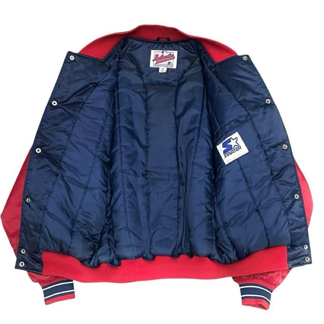 《未使用級》STARER スターター カージナルス スタジャン ブルゾン 紺赤