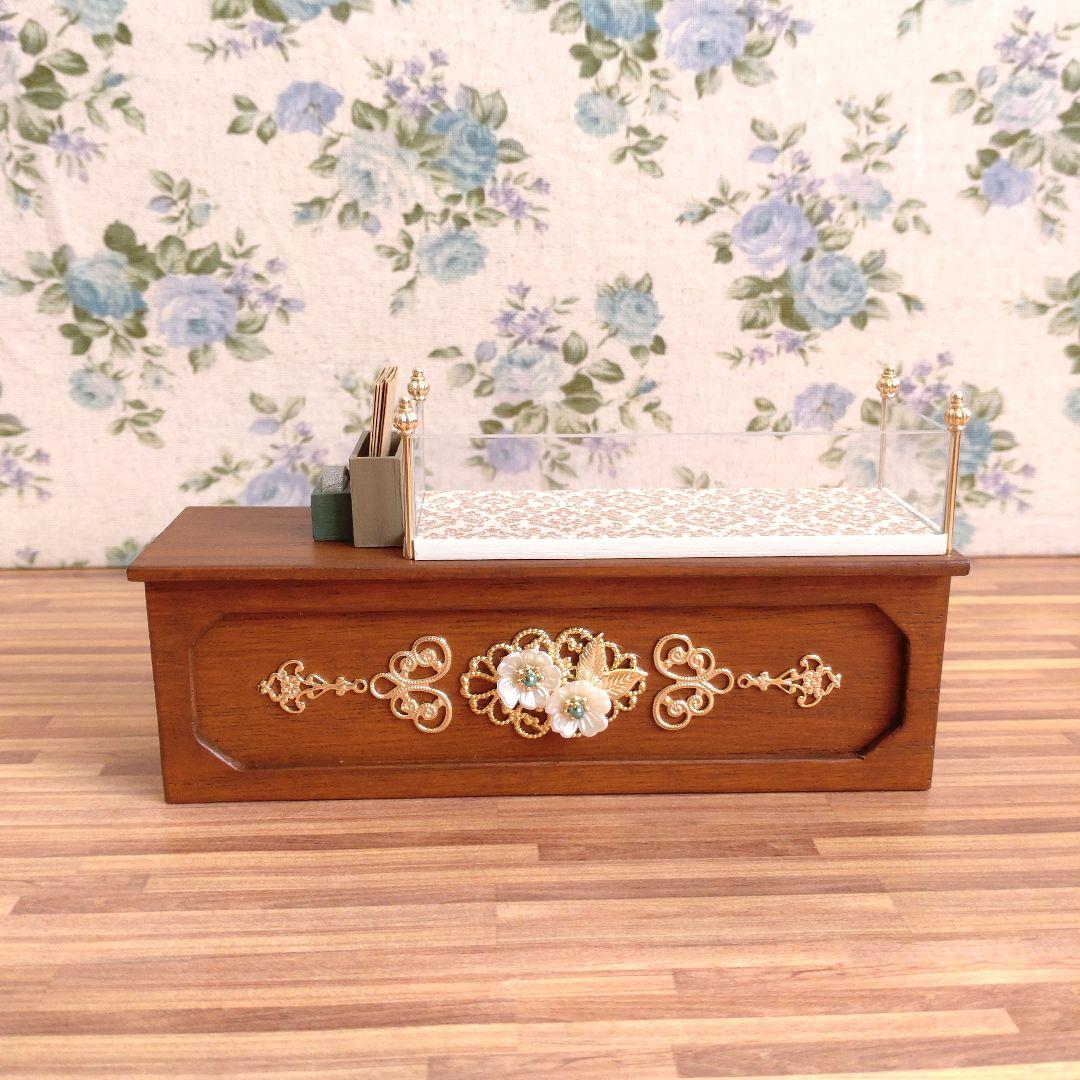 ミニチュア家具　ショコラティエAセット《濃いめメープル》