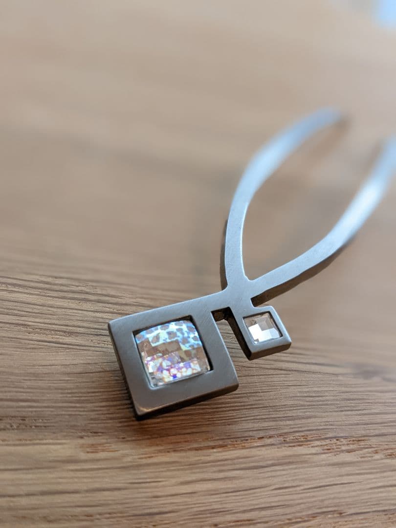 コレットマルーフ】メタルピカソヘアピン サテンシルバー コレット