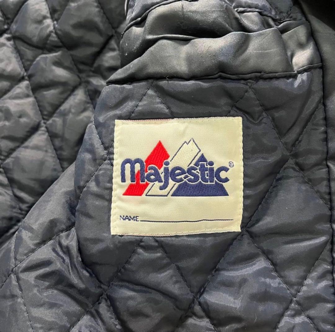 90s MLB ヤンキース 中綿 ナイロンスタジャン 古着 中綿 ヴィンテージ