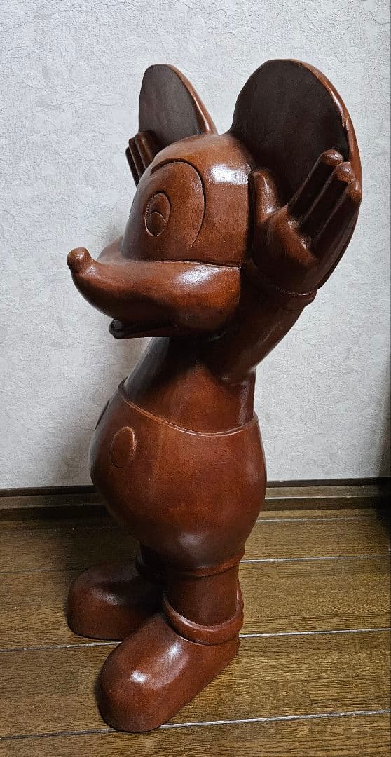 ミッキーマウス 特大 木彫り 置物 インテリア ミッキー ディズニー