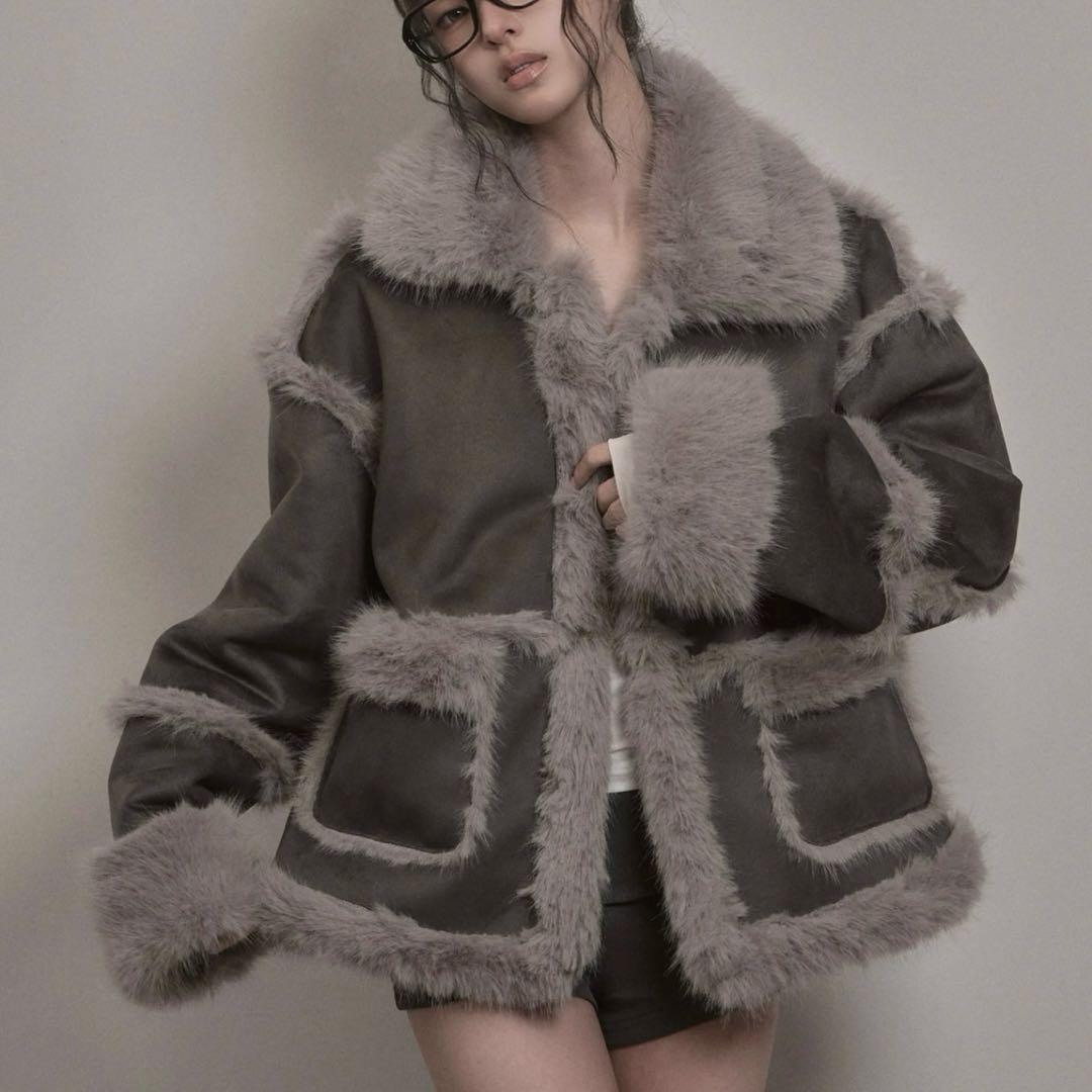 khakipoint アウター charcoal 1200W-4132-StGyTrBk-0-