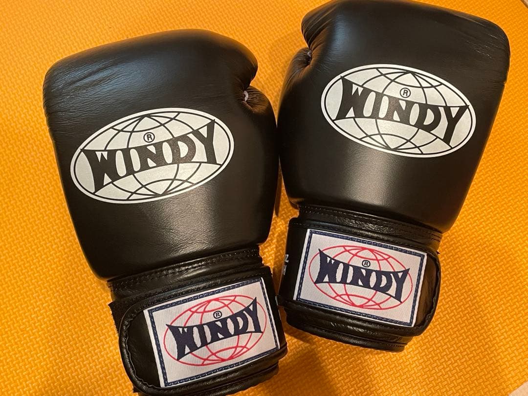 WINDY⭐︎ボクシンググローブ（黒色） WINDY ウィンディ キック ボクシンググローブ 黒 blackの個人輸入代行