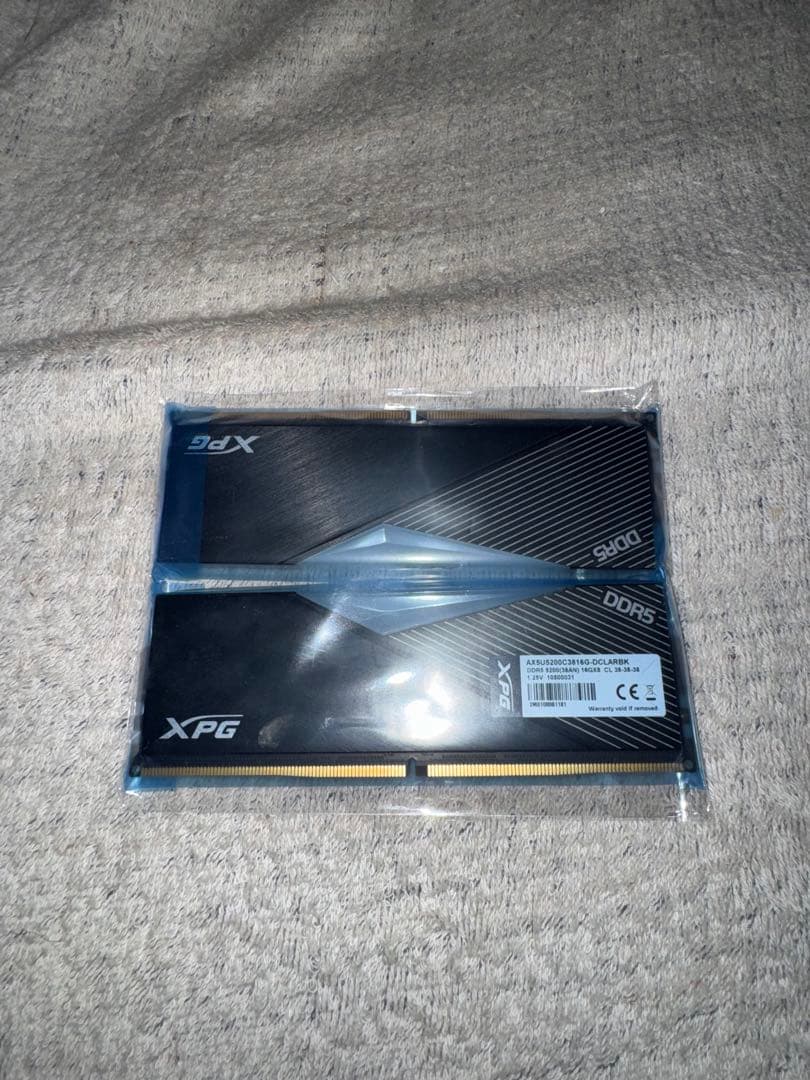 XPG DDR5 16GB メモリ 5200MHz CL36 （16GB×2枚） ADATA XPG Lancer 16GB, DDR5, 5200MHz (PC5-41600), CL38, 1.25V, ECC