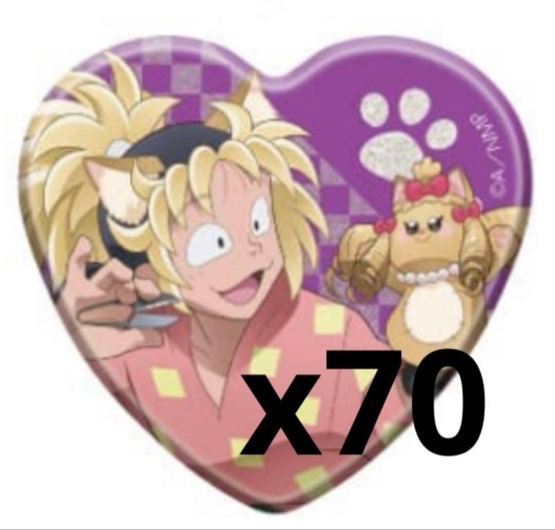 忍たま ナンジャ ハート缶バッジ タカ丸 忍たま乱太郎 斉藤タカ丸 ナンジャタウン ハート型缶バッジ