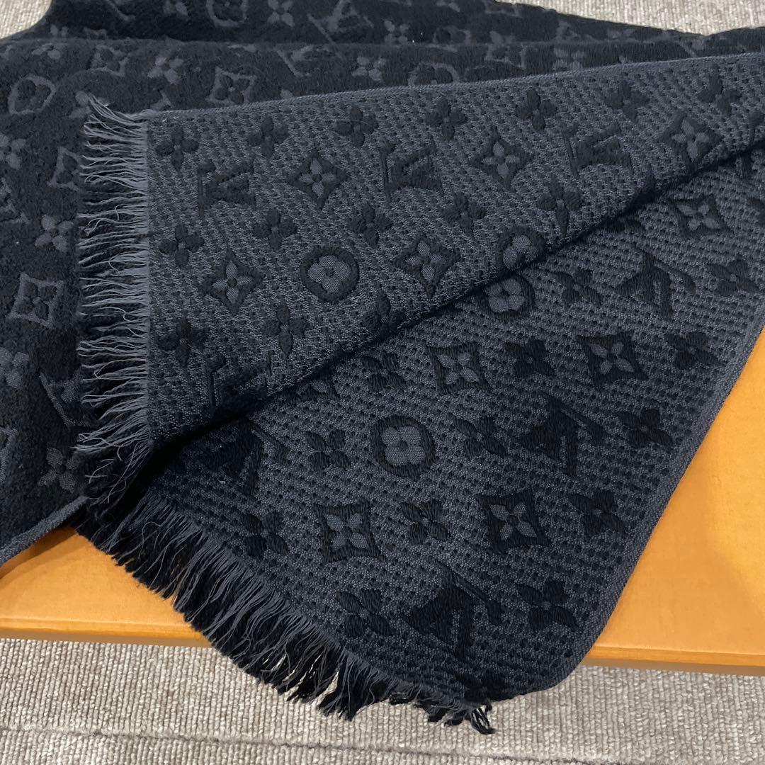 LVロゴマフラー✨ヴィトンマフラー❗️ヴィトン マフラー パイル