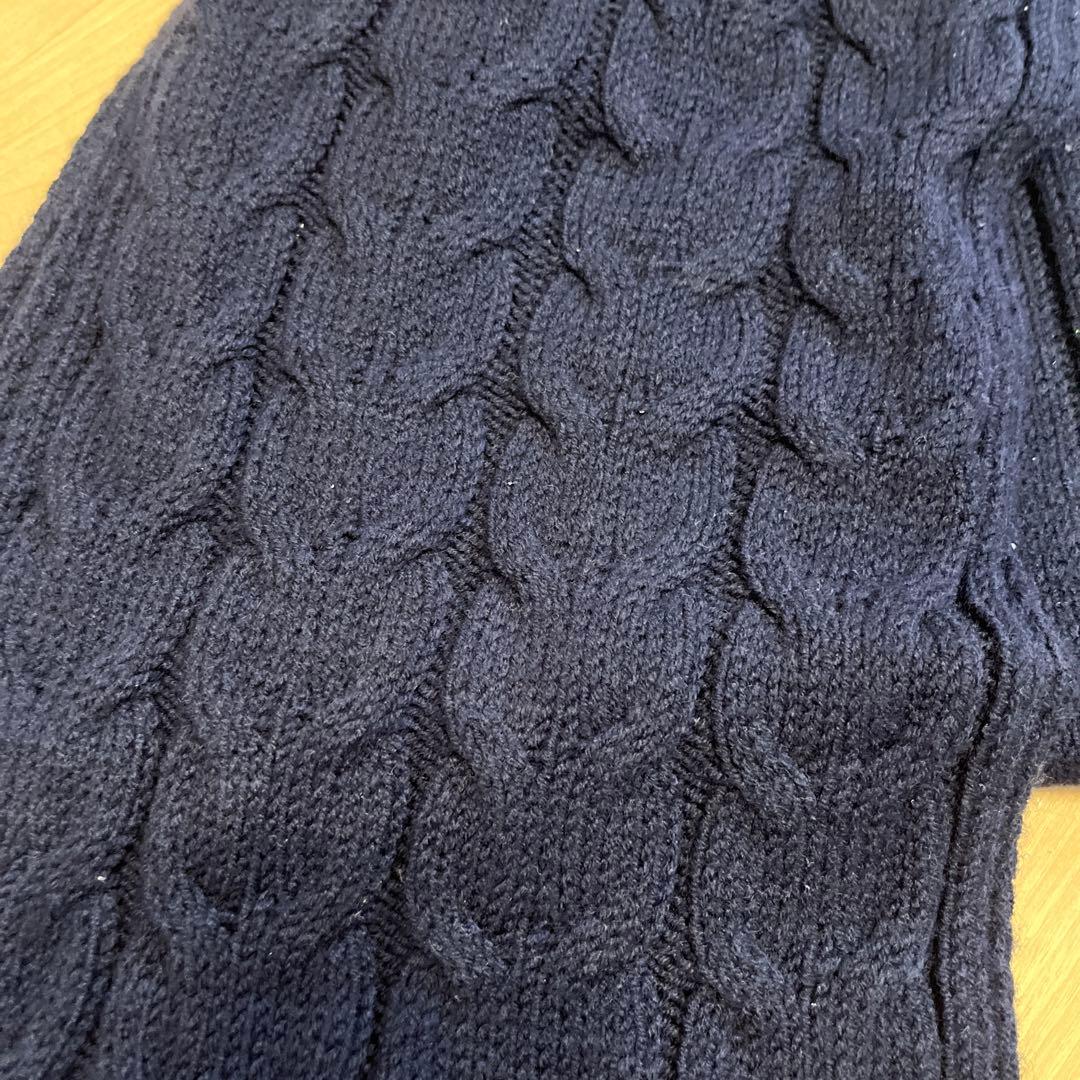 モンクレール キッズマフラー ネイビー - メルカリ