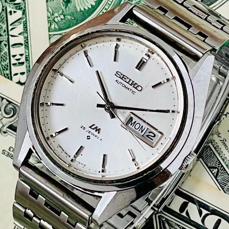 腕時計メンズ動作良好セイコーSEIKOロードマチック5606-7192