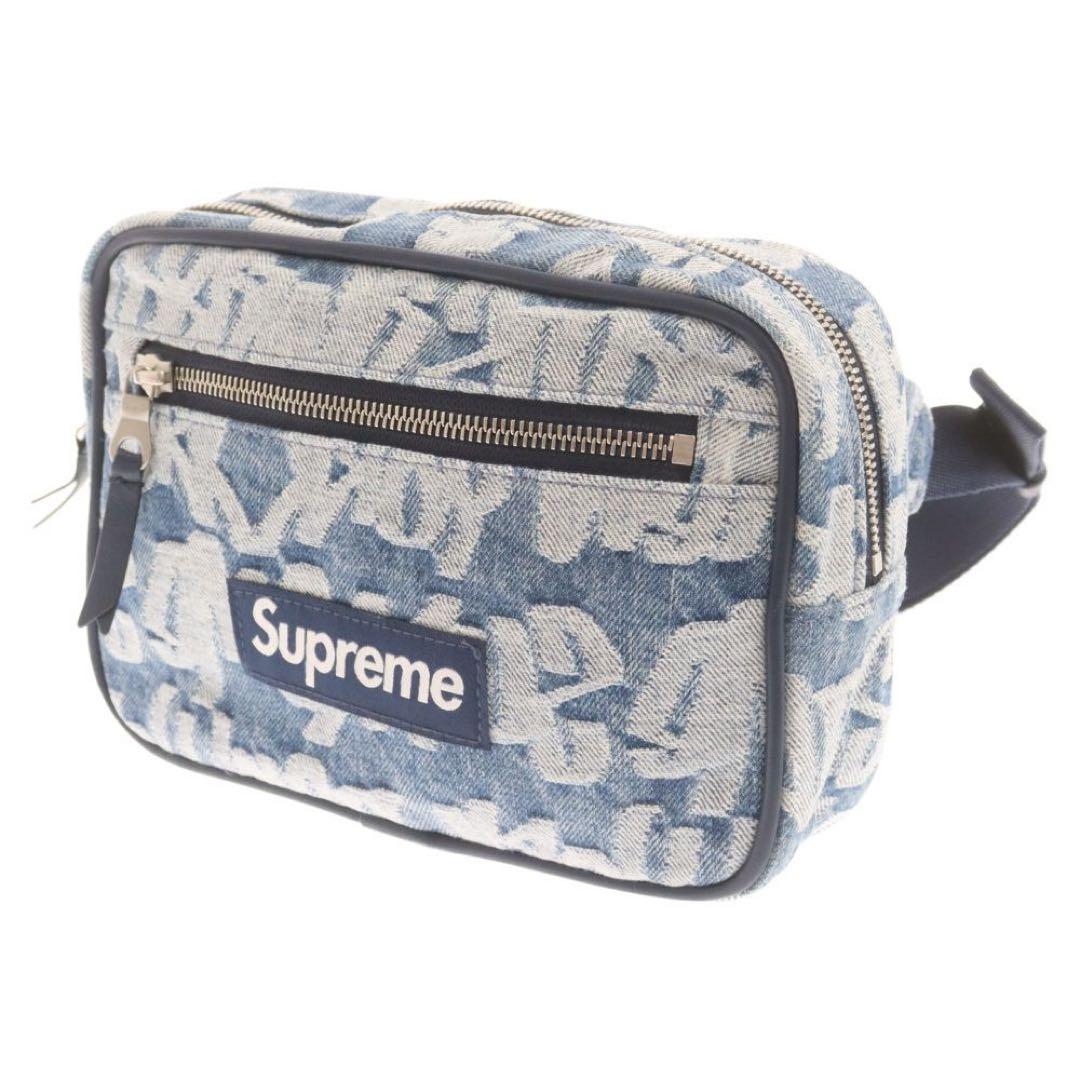 バッグ SUPREME fat tip jacquard denim waist bag Supreme - Fat Tip Jacquard Denim Waist Bag - UG.SHAFT