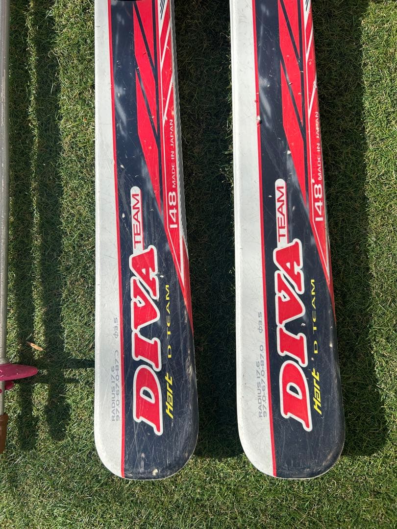 ジュニア/女性用】Hart スキー板 148cm KAZAMA ポール セット - メルカリ