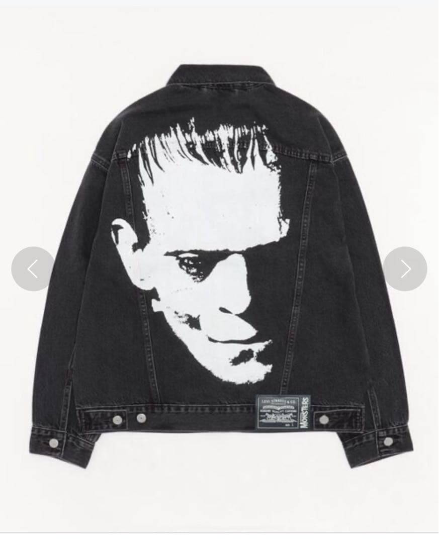 値下げ⭕️希少！Levi's フランケンシュタイン デニムジャケット L 最終値下げLevi's フランケンシュタイン プリント デニムジャケット