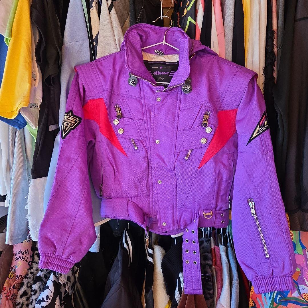 ellesse エレッセ ヴィンテージ スキーウェア スノボーウェア 90s 90年代 ellesse エレッセ ココリコ フランス代表 スキーウェア ハーフ