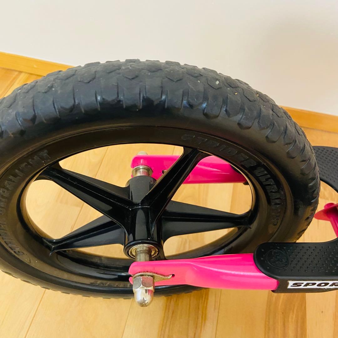 ストライダー STRIDER SPORT 12 ピンク トレジャーバッグ付き