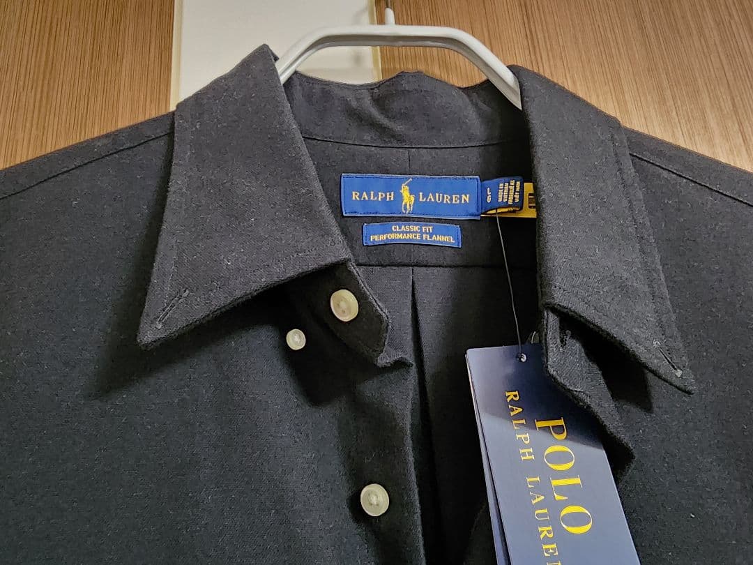 RALPH LAUREN ポロベアスキー長袖BDシャツ L ブラック 90's Polo Ralph Lauren BLAIRE BD Shirt Black M / ポロ・ラルフ