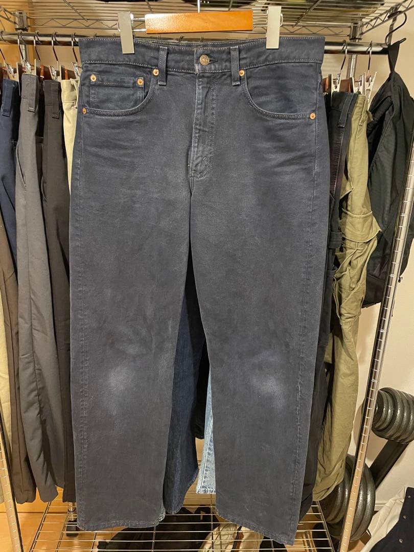 t*x様 リーバイス 555 90s アメリカ製 ブラックデニム 32/30 デッドストック☆90s USA製 Levi'sリーバイス 555 ブラック デニム