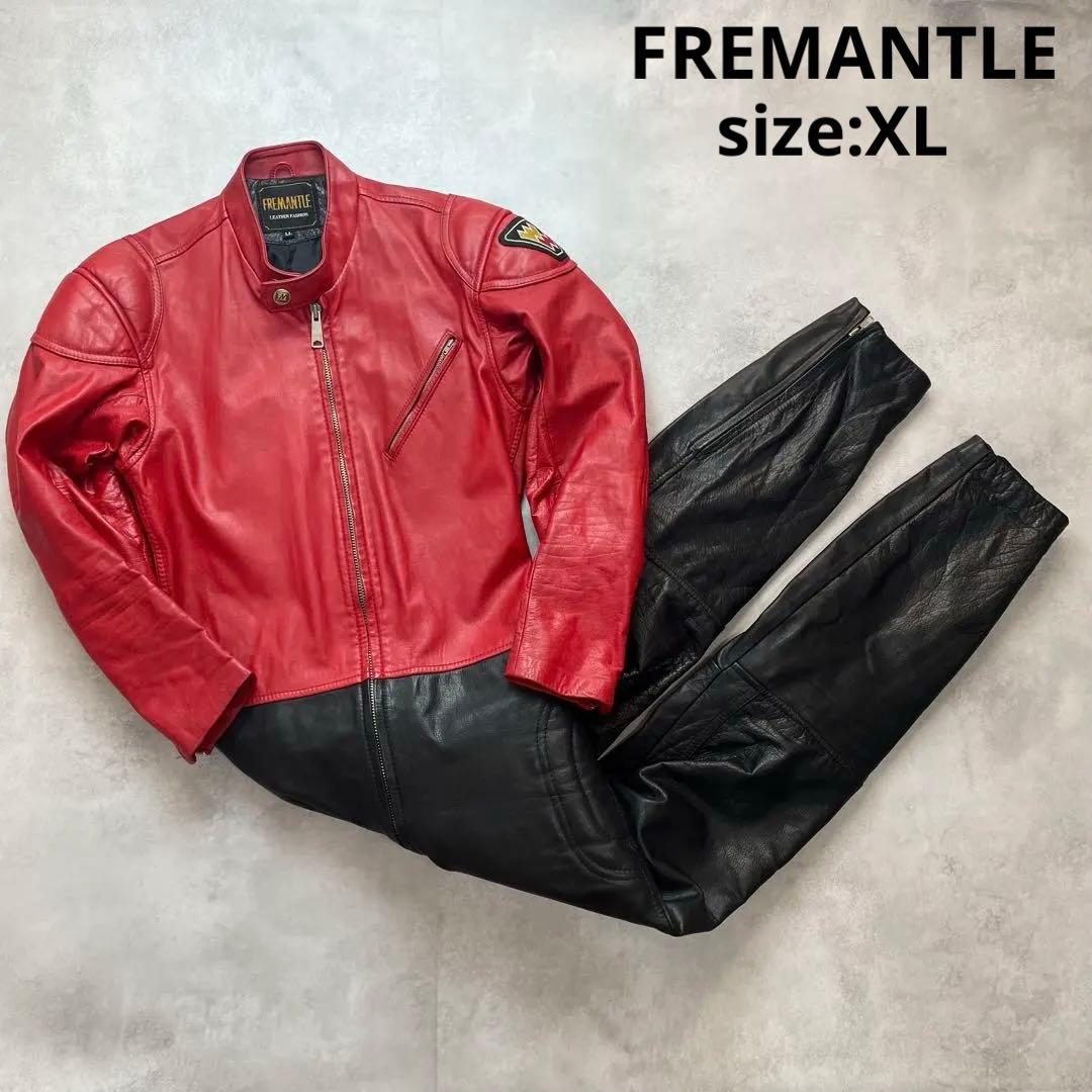 美品✨FREMANTLE レーシングスーツ つなぎセットアップ 牛革 LL XL 高品質，人気SALE HYOD RS TAICHI 牛革 ワンピースレザースーツ LLW