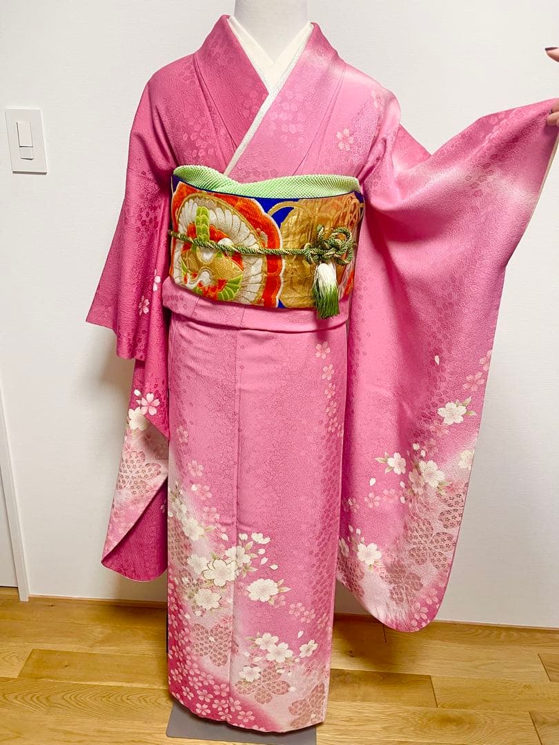 ふ*ち様 振袖フルセット　振袖セット　振袖　着物　成人式 新作】お誂え付き振袖フルセット/No1162/ひいな/振袖/購入/ブランド