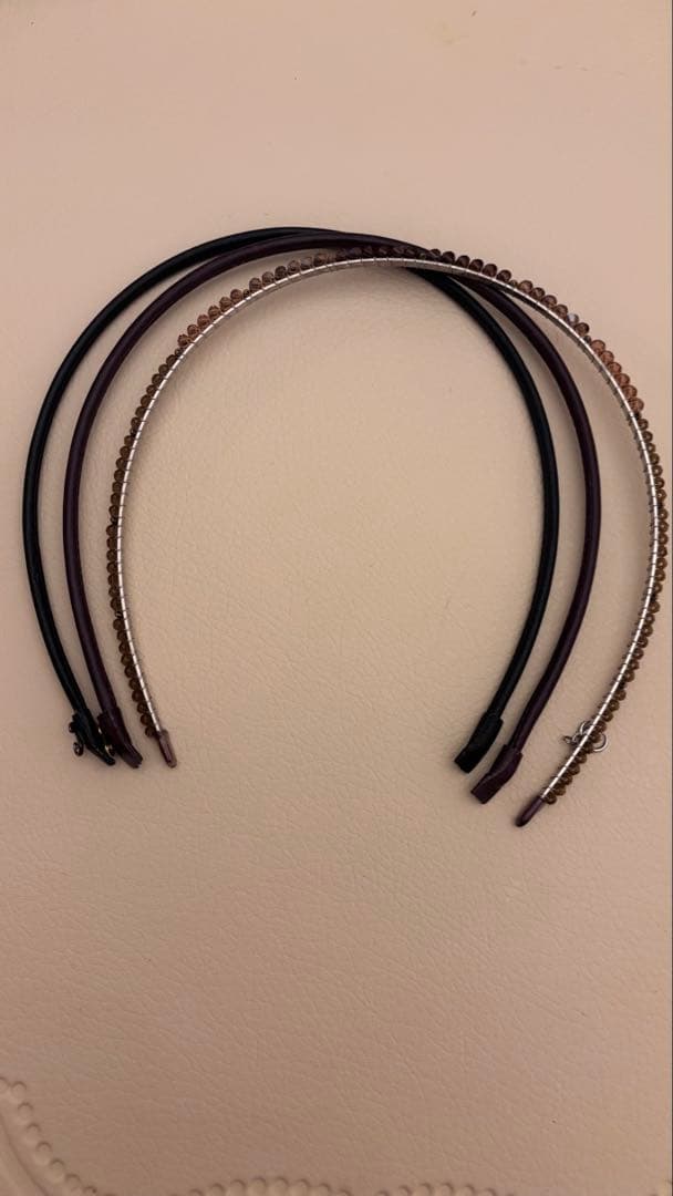 コンプレックスビズ　ヘアカチューシャ　３本セット ソフトスタンダード フレキシフィットヘアバンド(ブラウン) | フレキシ