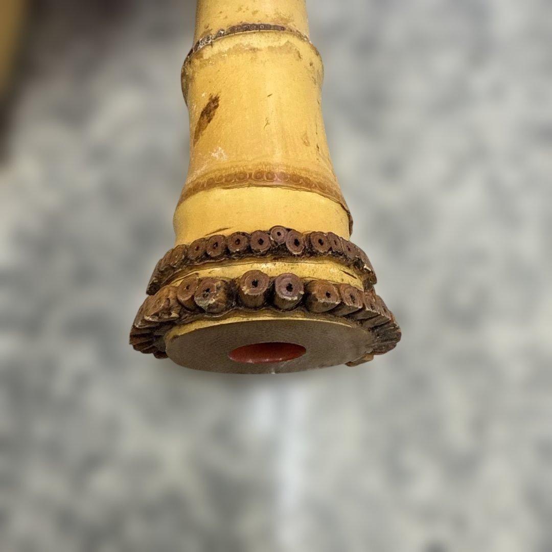 う*き様 ☆竹製 尺八 本体 専用ケース付き 和楽器 古流 レトロ 小物