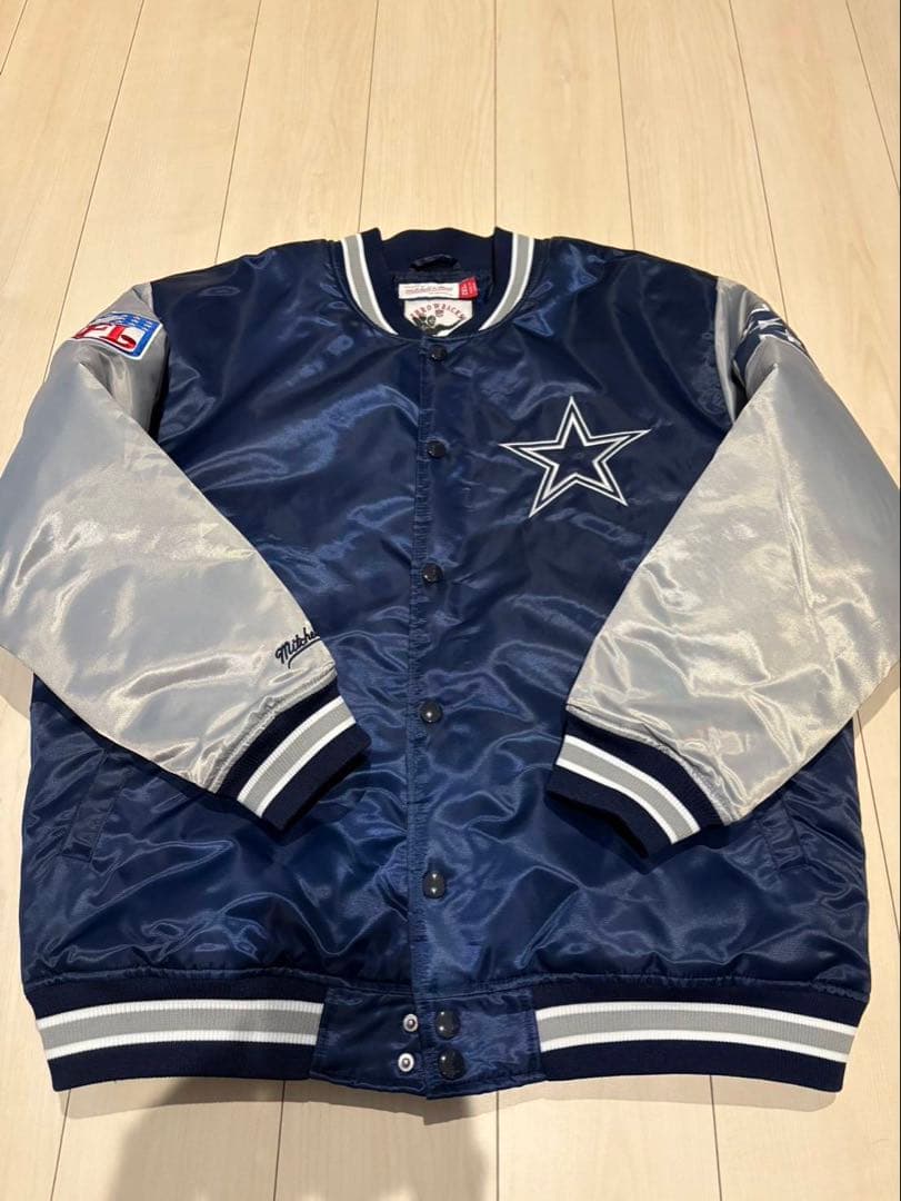 ミッチェルアンドネス　サテンスタジャン　2XL ダラスカウボーイズ　NFL 中古・古着通販】MITCHELL & NESS (ミッチェルアンドネス) NFL