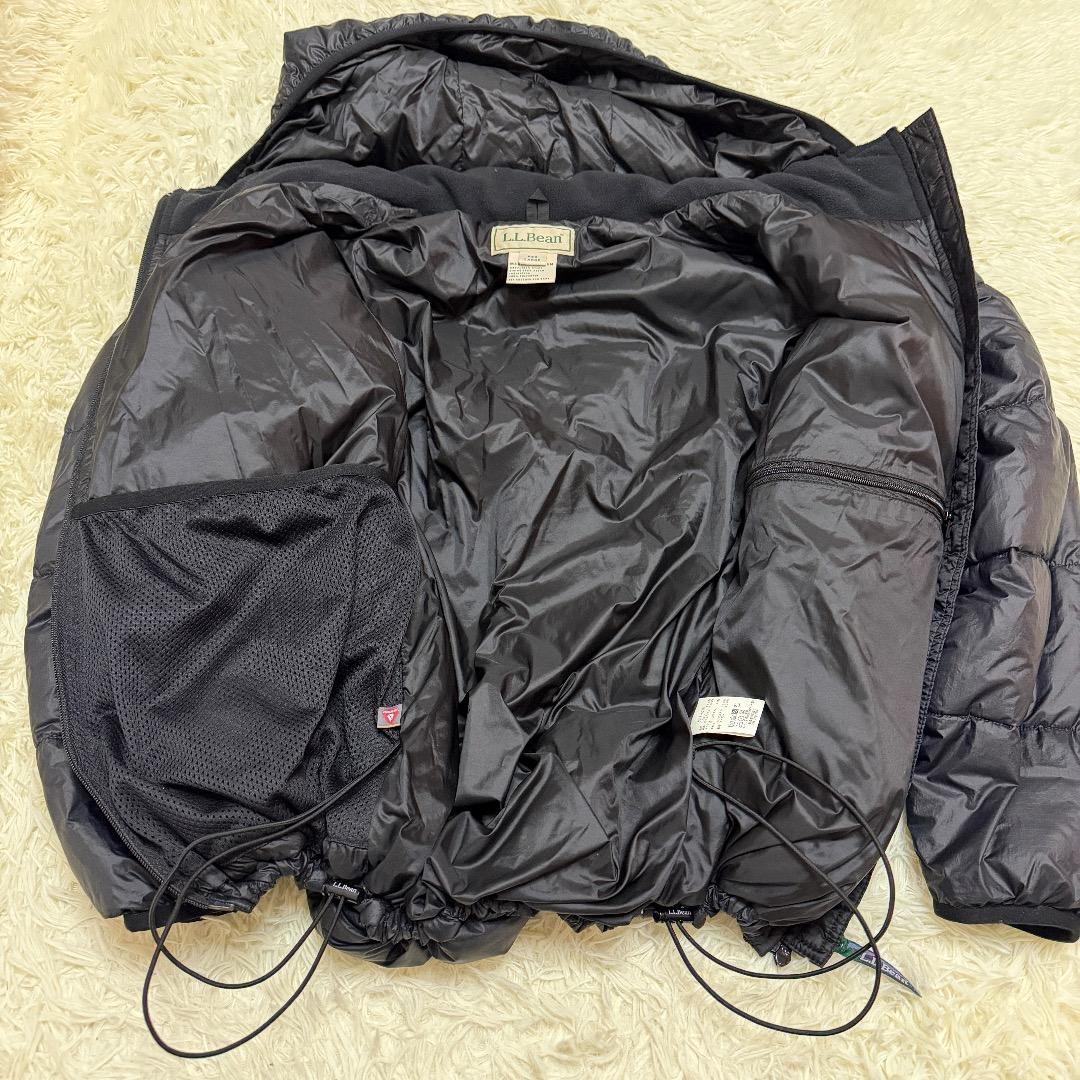 ジャケット・アウター L.L.Bean Black Hooded Down Jacket y2k