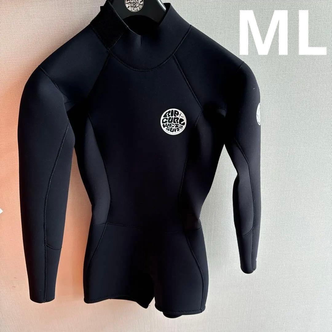 Rip Curl ロングスリーブスプリングウェットスーツ 黒 レディースウェットスーツリップカールジーボムバックジップロング