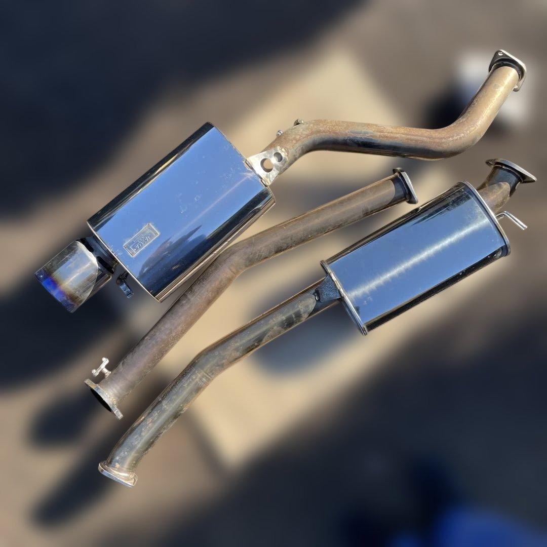 JZX100 HKS スーパーターボマフラー 1JZ-GTE HKS Super Turbo Muffler EXHAUST For TOYOTA CHASER JZX100 1JZ-GTE