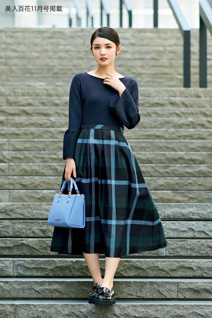 ブルーレーベル・クレストブリッジ チェック ロングワンピース - メルカリ