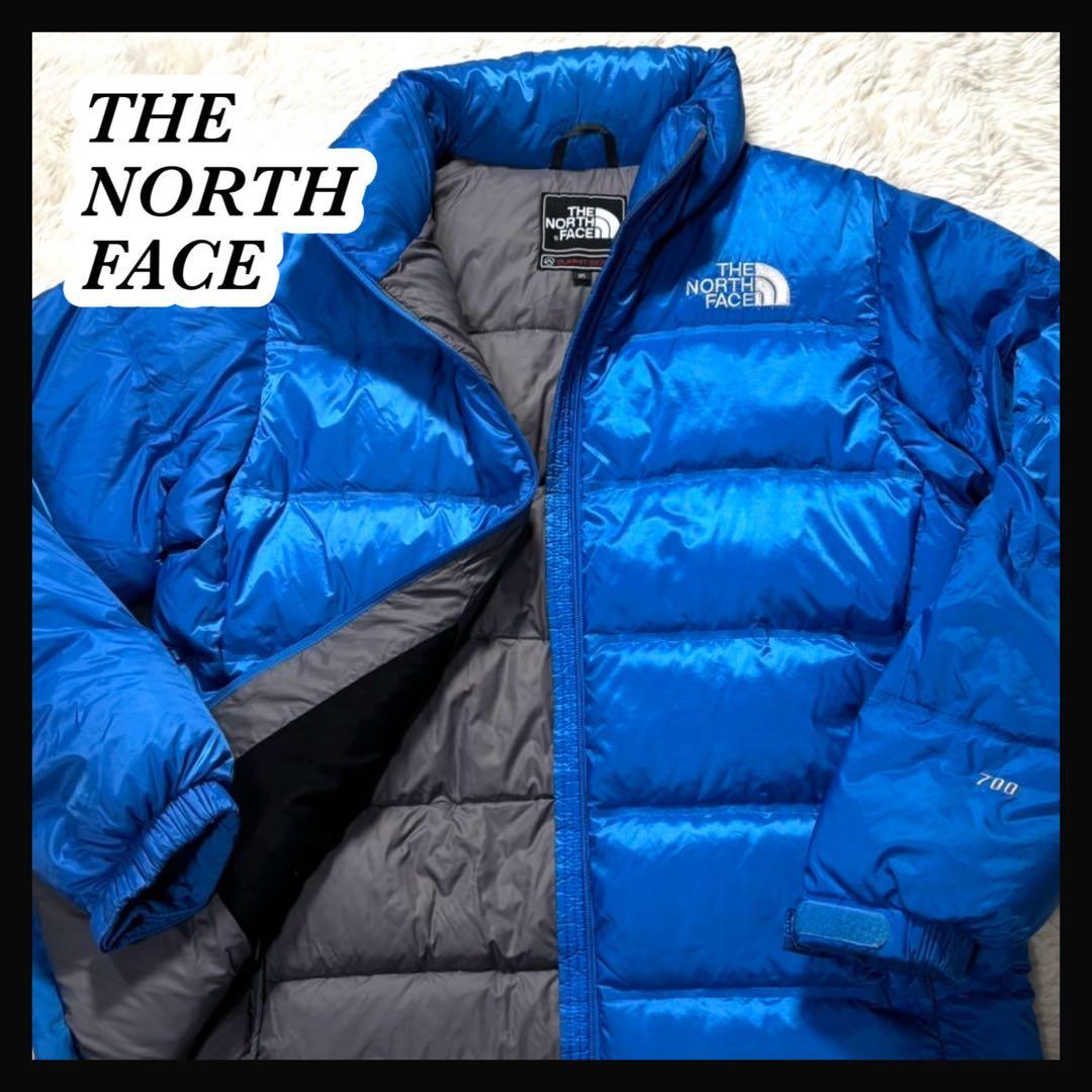 【THE NORTH FACE】サミットシリーズ　ダウンジャケット 700 青 ノースフェイス サミットダウンジャケット 700ネイビー ウインド
