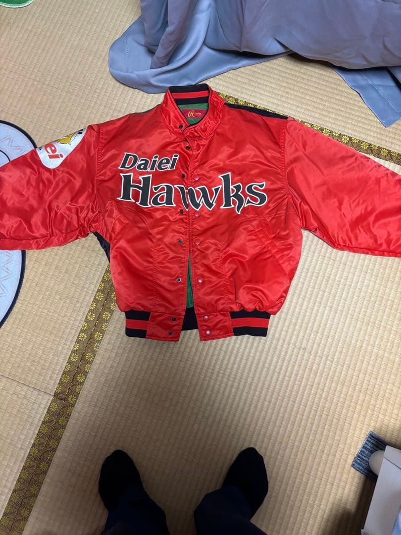 【極美品】福岡 ダイエー ホークススタジアムジャンパー 即日発送/美品】福岡ダイエーホークス グランドコートスタジアム