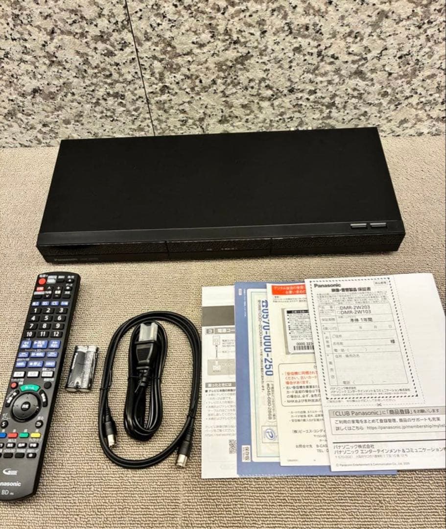 Panasonic ブルーレイレコーダーDMR-2W103 B-CASカードなし デンキチWeb / パナソニック Panasonic ブルーレイレコーダー 1TB DIGA