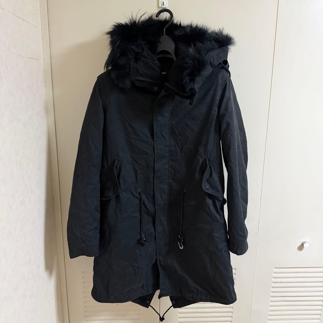 アタッチメント モッズコート ブラック サイズ2 BLACK LABEL〕：2層構造パーテックス モッズコート ｜The DUFFER of St