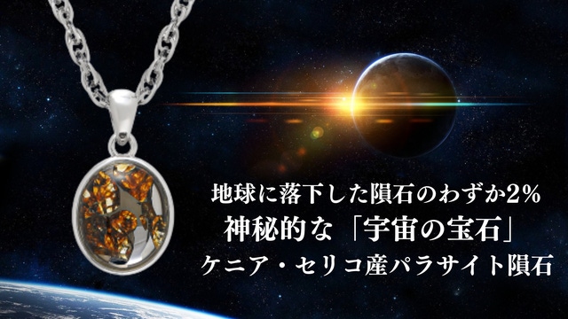 ユニセックス】わずか2％の奇跡「宇宙の宝石」セリコ パラサイト隕石